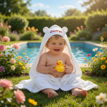 Load image into Gallery viewer, Personalized Hooded Baby Towel with Bear Ears
