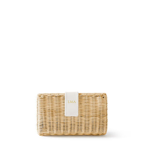 Wicker Clutch - Natural Ivory