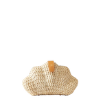 Load image into Gallery viewer, Wicker Shell Clutch -- Natural Color
