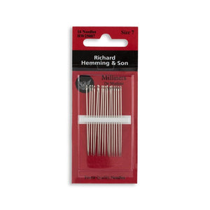 Milliners --- Hand Sewing Needles, Various Sizes by Richard Hemming & Son®