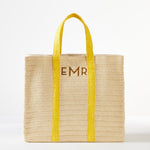 Load image into Gallery viewer, Straw Summer Tote  (Yellow)
