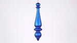 Load and play video in Gallery viewer, 14&quot; -- Blue Matte -- Finial Drop Ornament (Pack of 2) by Vickerman®
