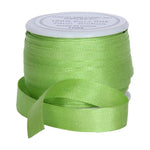 Load image into Gallery viewer, 1/4&quot;  Silk Ribbon, 4 Spool Collection (Red, Medium Blue, Dusty Rose &amp; Lime Green), 10 Yards each
