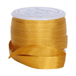Load image into Gallery viewer, 1/4&quot;  Silk Ribbon, 4 Spool Collection (Cream, Pastel Peach, Orange Yellow &amp; Golden Tan), 10 Yards each

