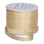 Load image into Gallery viewer, 1/8&quot;  Silk Ribbon, 4 Spool Collection (Cream, Pastel Peach, Orange Yellow &amp; Golden Tan), 10 Yards each
