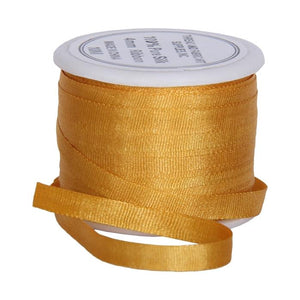 1/8"  Silk Ribbon, 5 Spool Collection (Poppy Red, Sun Gold, Orange, Orange Yellow & Auburn), 10 Yards each