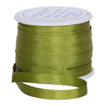Load image into Gallery viewer, 1/8&quot;  Silk Ribbon, 5 Spool Collection (Nile Green, Dark Sage, Sage Green, Lime Green &amp; Avocado), 10 Yards each
