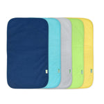 Load image into Gallery viewer, Embroidery Blanks, Stay - Dry Burp pads (5 packs), Blue-Gray-Green Colors by Green Sprouts
