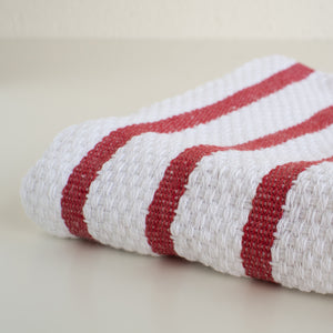 (White / Red) Basketweave Dishtowels by Now Designs®