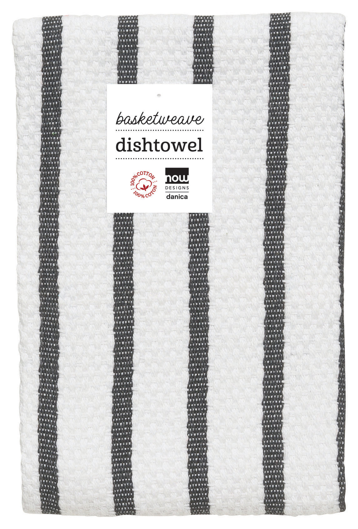 (White / Black) Basketweave Dishtowels by Now Designs®