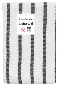 (White / Black) Basketweave Dishtowels by Now Designs®