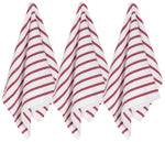 Load image into Gallery viewer, (White / Carmine Red) Basketweave Dishtowels by Now Designs®
