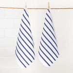 Load image into Gallery viewer, (White / Royal Blue) -- Basketweave Dishcloths, Set of 2  by Now Designs®
