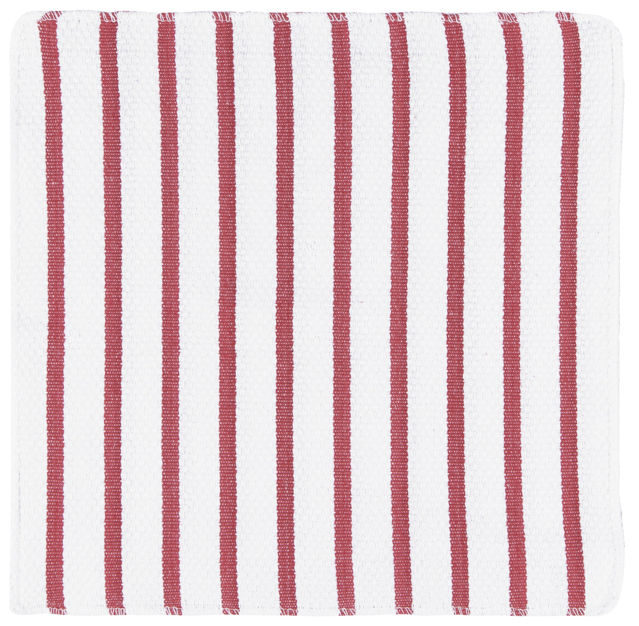 (White / Carmine Red) -- Basketweave Dishcloths, Set of 2  by Now Designs®