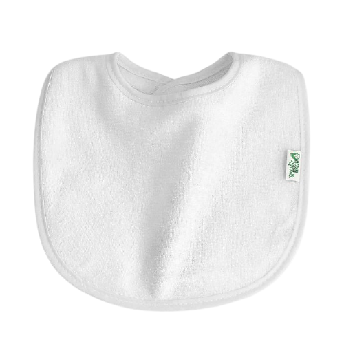 Embroidery Blanks, Stay - Dry Bibs (10 pack), White Color Set by Green Sprouts