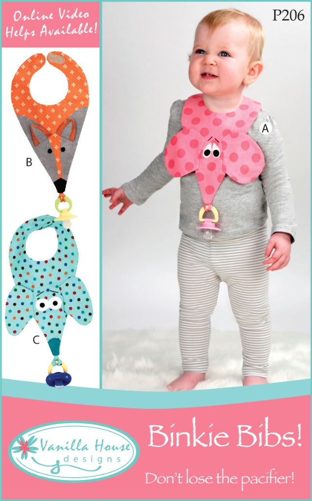 Binkie Babies Bibs Patterns by Vanilla House Designs