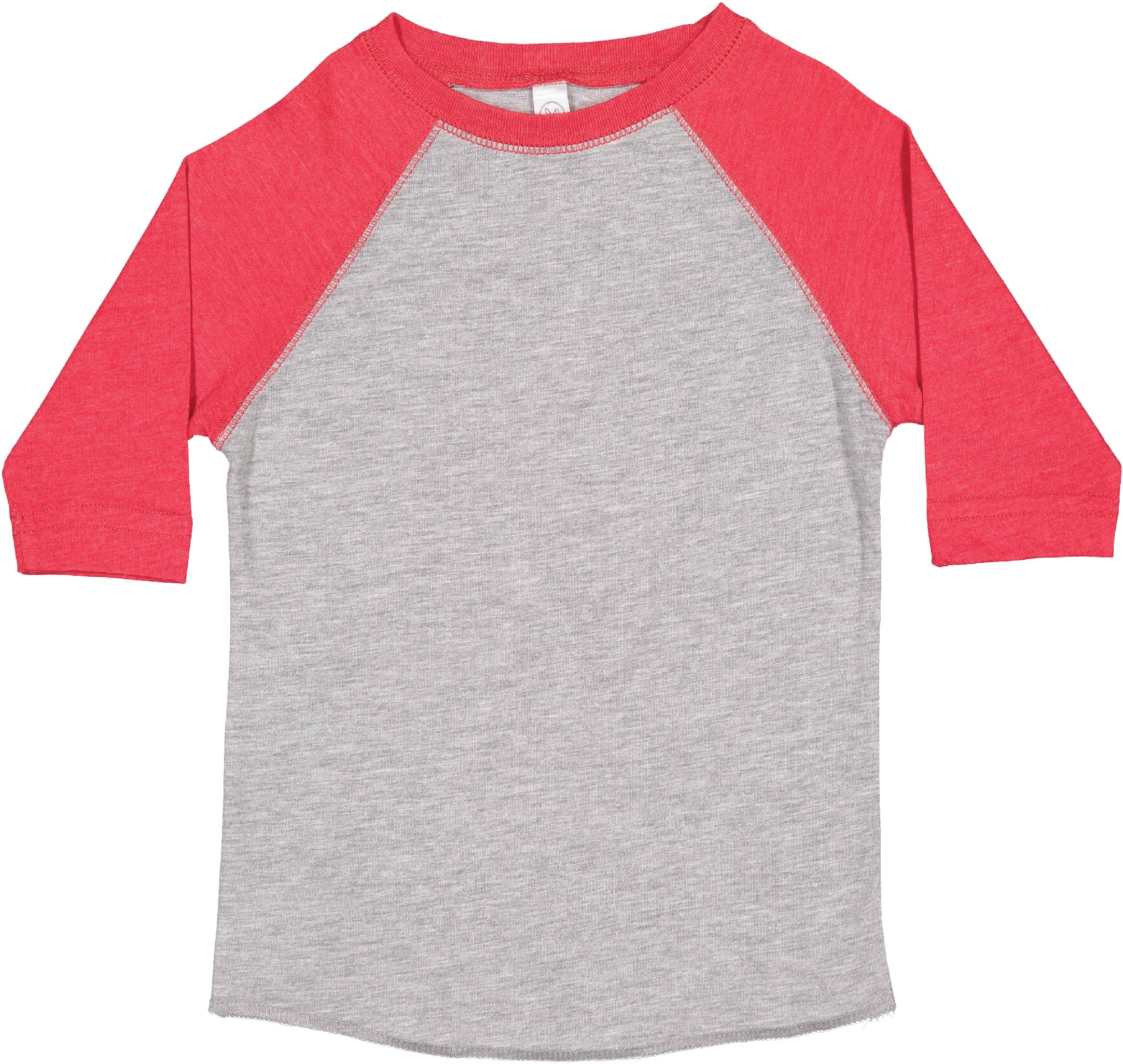 Toddler (Unisex) Raglan Baseball T-Shirt  (Vintage Heather / Vintage Red)