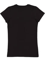 Load image into Gallery viewer, Ladies (Junior) Fitted - Crew Neck -- Fine Jersey T-shirt -- 100% Cotton -- Black Color
