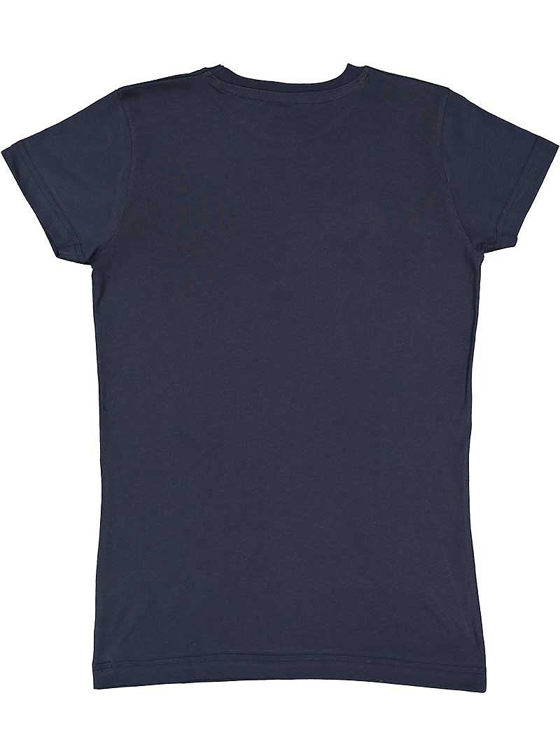 Ladies (Junior) Fitted - Crew Neck -- Fine Jersey T-shirt -- 100% Cotton -- Denim Color