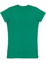 Load image into Gallery viewer, Ladies (Junior) Fitted - Crew Neck -- Fine Jersey T-shirt -- 100% Cotton -- Kelly Color
