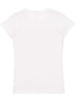 Load image into Gallery viewer, Ladies (Junior) Fitted - Crew Neck -- Fine Jersey T-shirt -- 100% Cotton -- White Color
