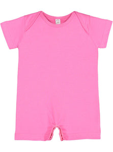 Infant Jersey Romper, Raspberry