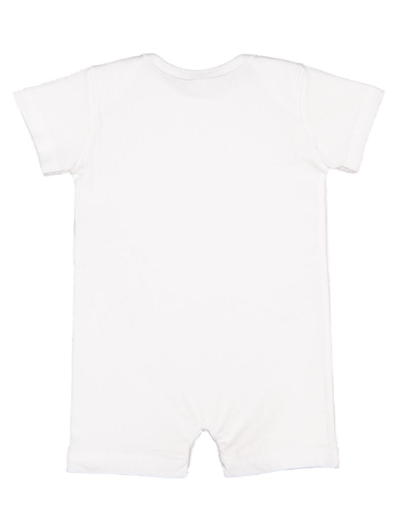 Infant Jersey Romper, White