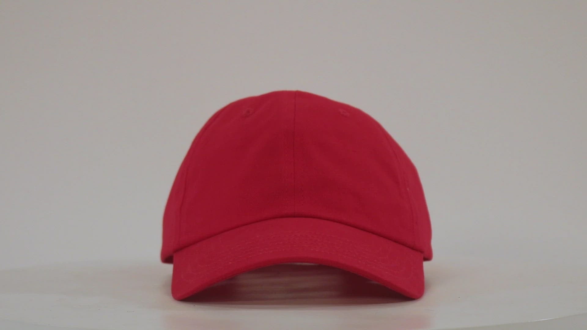 Adult Brushed Twill Cap, Red