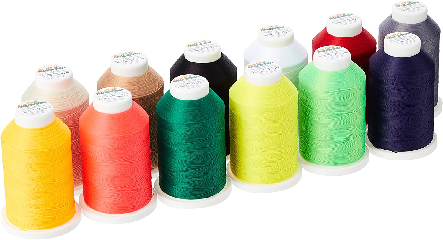 Aeroflock Serger Stretch Polyester Thread --- 1,100 yards --- Various Colors by Madeira®