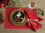 Load image into Gallery viewer, Red Hemstitch Table Linen Collection, 100% Linen
