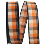 Load image into Gallery viewer, Afternoon Fall Tonal Plaid Wired Edge Ribbon -- Various Yard Sizes
