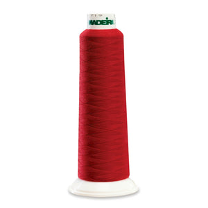 Deep Red Color, Aerolock Premium Serger Thread, Ref. 9470 by Madeira®