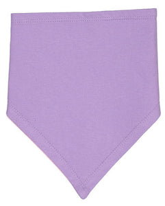 Baby Bandana Bib, 100% Cotton, Lavender - Pink