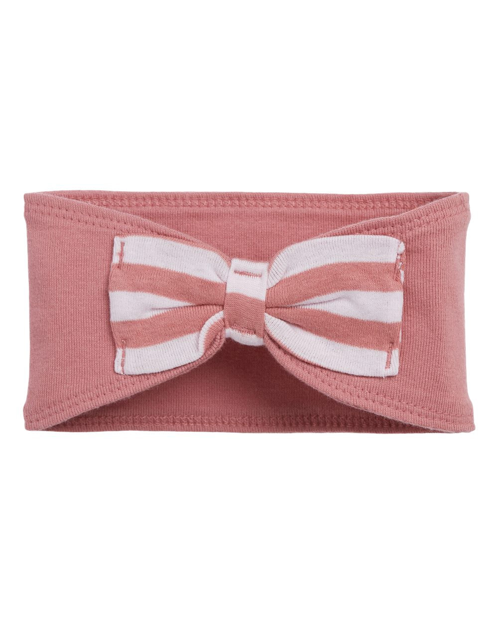 Baby Headband with Bow Tie, (Mauvelous - Ballerina - Mauvelous Stripe)