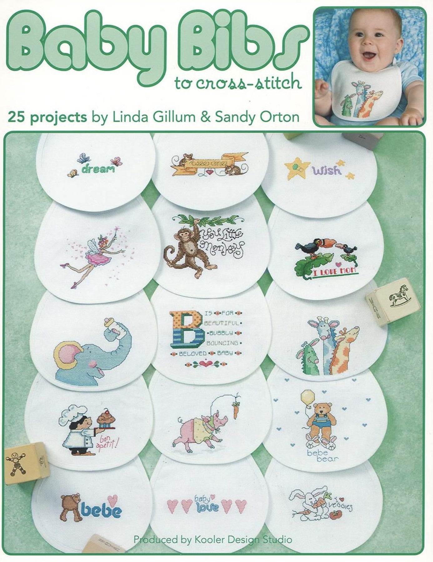 Baby Bibs to Cross-Stitch, 25 Projects by Linda Gillum & Sandy Orton - Leisure Arts