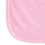 Load image into Gallery viewer, Sublimation Baby Bib with Scallop Trim,  (65% Polyester - 35% Cotton), Pink
