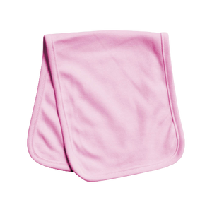 Sublimation Baby Burp Cloth (Pink), 65% Polyester / 35% Cotton