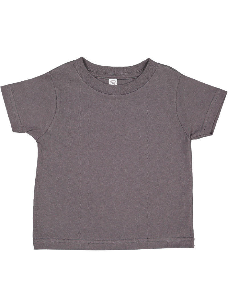 Baby Fine Jersey T-shirt, 100% Cotton, Charcoal