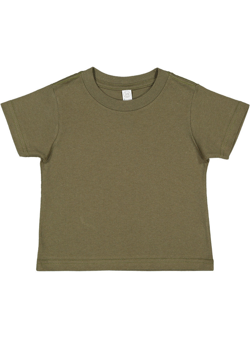 Baby Fine Jersey T-shirt, 100% Cotton, Military Green