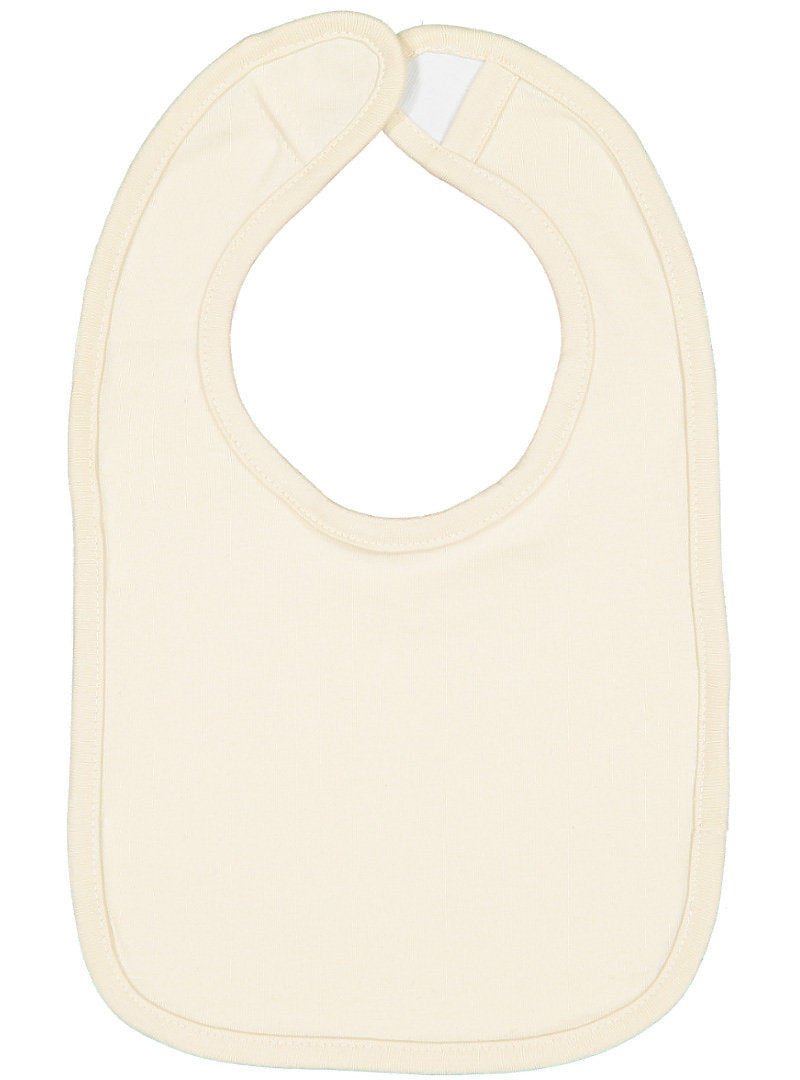 Baby Jersey Bib,  100% Cotton,   Natural