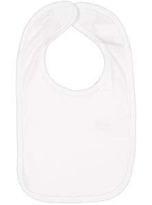 Baby Jersey Bib,  100% Cotton,  White