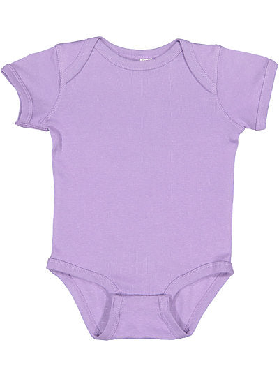 Short Sleeve -- Baby Bodysuit / Onesie -- 100% Cotton -- Lavender