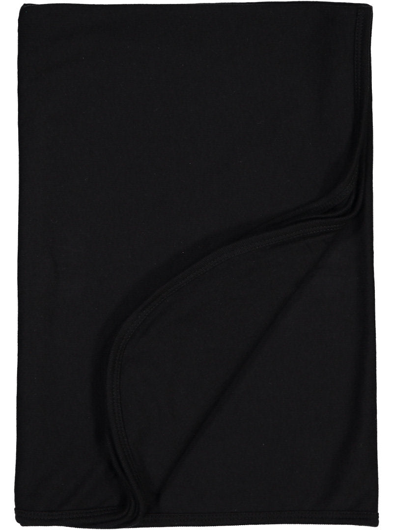 Baby Jersey Blanket,  5.5 oz., 100% Cotton Premium Jersey,   Black