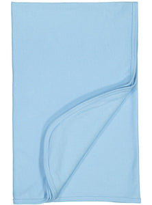 Baby Jersey Blanket,  5.5 oz., 100% Cotton Premium Jersey,   Light Blue