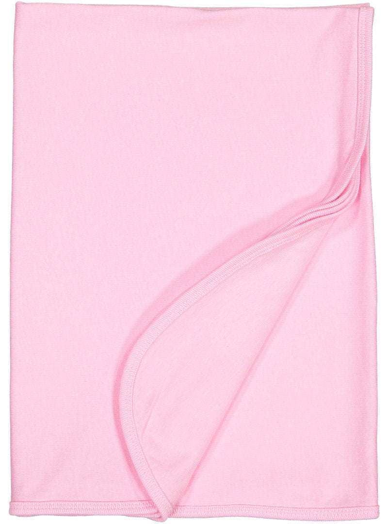 Baby Jersey Blanket,  5.5 oz., 100% Cotton Premium Jersey,   Pink