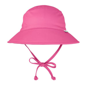Baby Swim & Sun Bucket Hat, (Ages: 0-6 M  &  9-18 M), Hot Pink