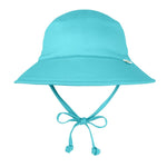 Load image into Gallery viewer, Baby Swim &amp; Sun Bucket Hat, (Ages: 0-6 M  &amp;  9-18 M), Light Aqua
