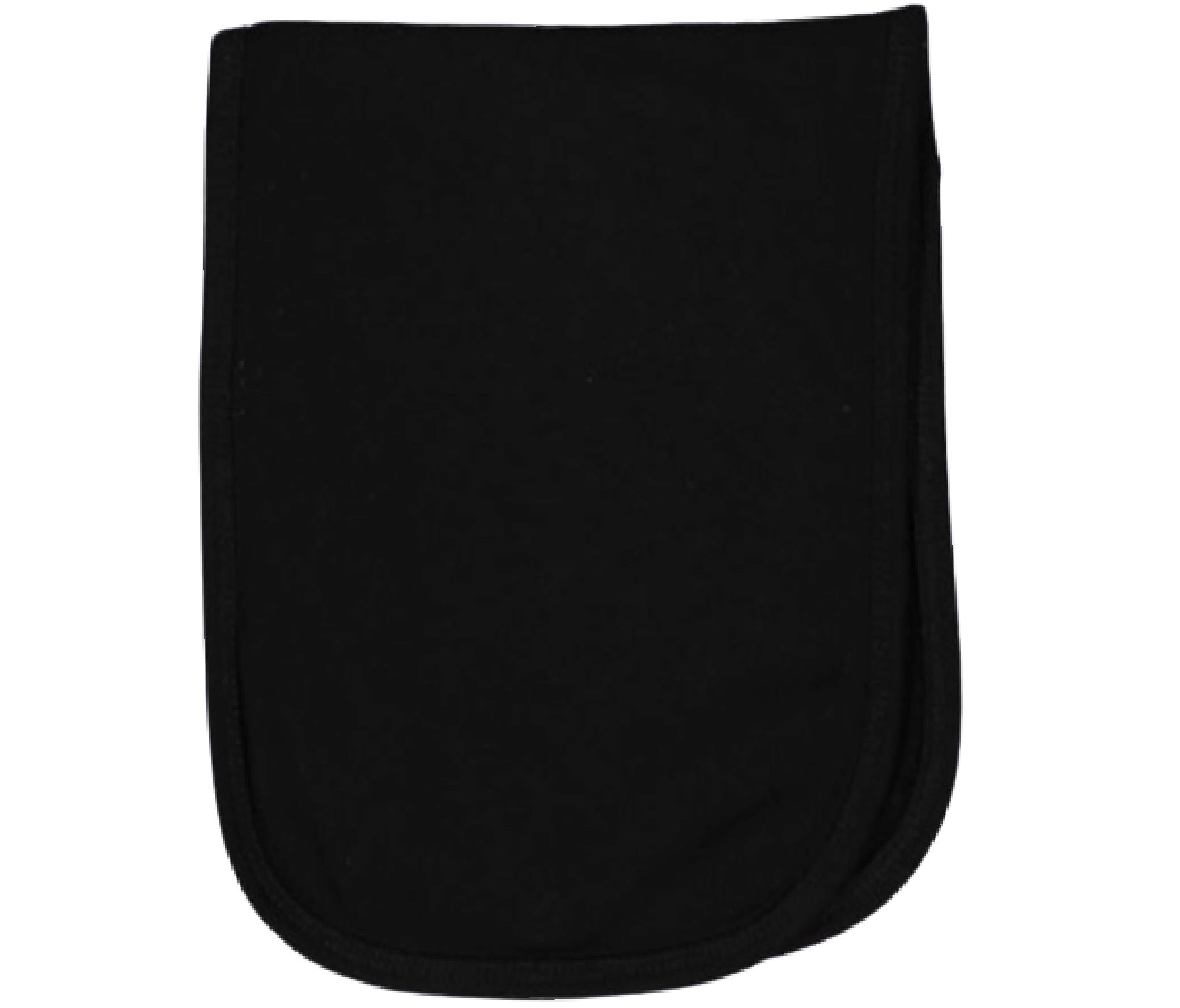 Baby Terry Burp Cloth, (50% Cotton / 50% Polyester), Black