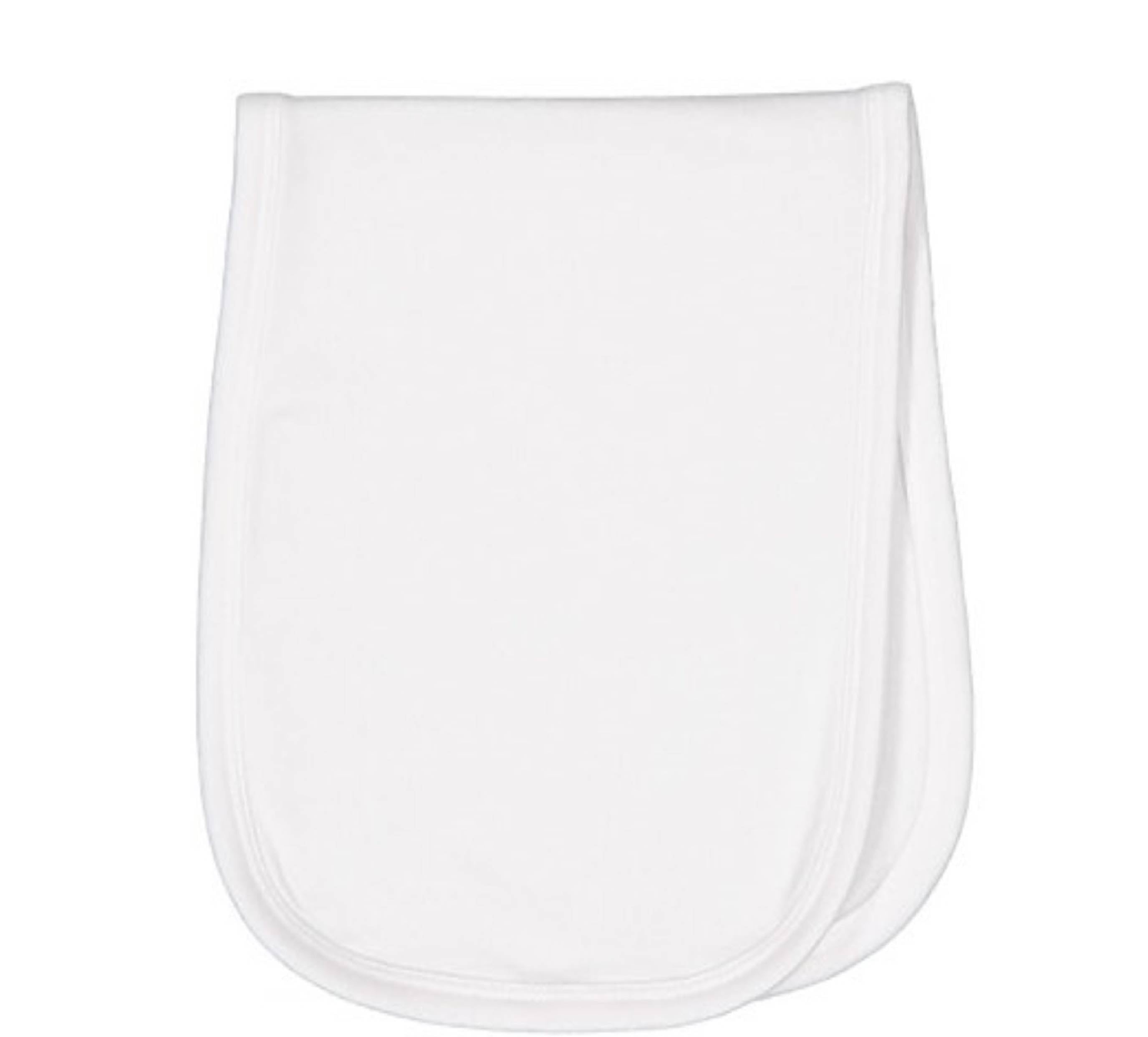 Baby Terry Burp Cloth, (50% Cotton / 50% Polyester), White