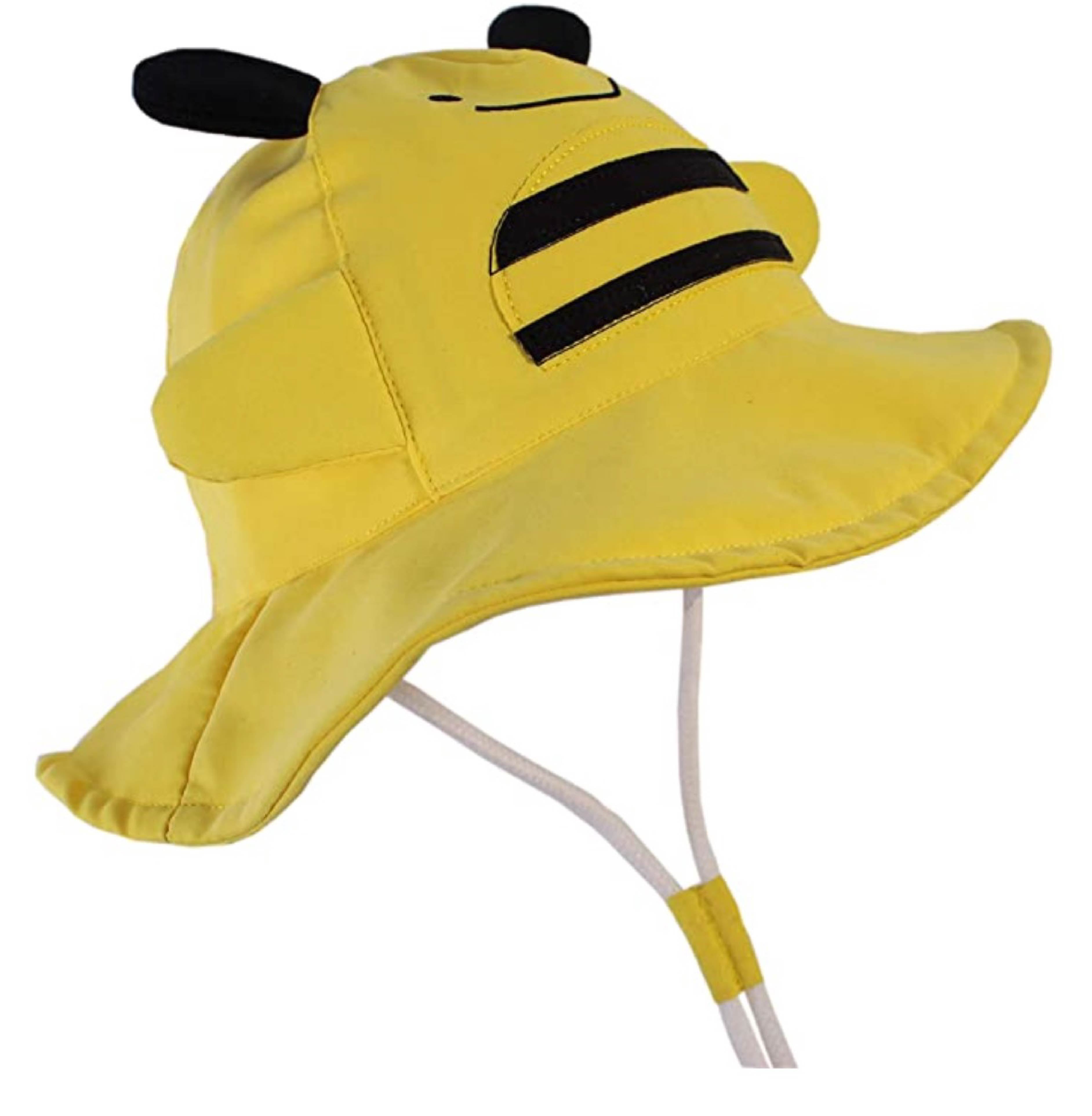 Baby (6 - 12 M),   Sun Protection Bucket Hat (Cute Yellow Bee)